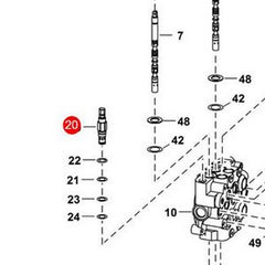 Valve Seal Kit 6676871 for Bobcat Loader S160 S130 S300 T200 T250 - Buymachineryparts