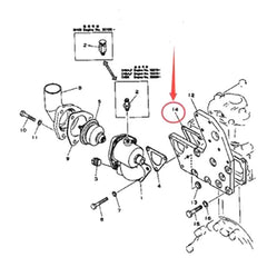 Water Pump Gasket 6130-11-6310 for Komatsu 4D105 S4D105 Engine