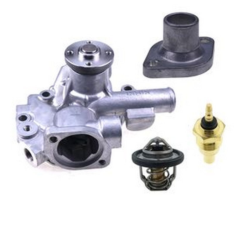 Water Pump MIA885138 & Thermostat M811895 & Sensor T110736 & Cover CH15535 for Yanmar Engine 3TNM74F 3TMN72 John Deere Mower 54D Tractor 1023E Excavator 60D