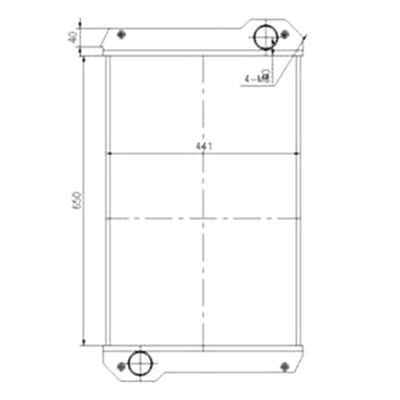 Water Radiator 3099105 for Caterpillar CAT 428E 416E 420E 434E 422E 432E 442E 444E