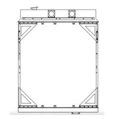 Water Radiator 7W2847 for Caterpillar CAT D9N Tractor