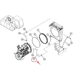 Water Radiator Hose 3096921 for Hitachi Excavator ZX180W ZX180W-AMS ZAXIS180W