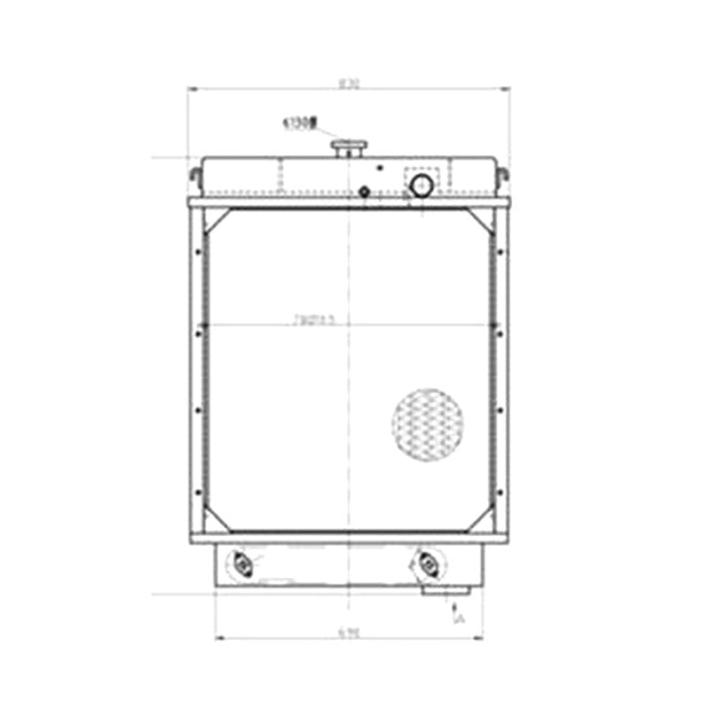 Water Tank Radiator 10Y-03B-01000 for Shantui TY130 SD13 Bulldozer