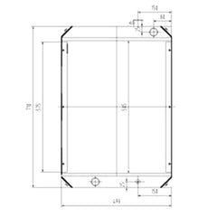 Water Tank Radiator 11M8-42010 11M8-42011 11M8-43200 11M8-43201 11M8-42020 11M8-43110 11M8-43100 11M8-43101 for Hyundai Excavator R55-7 R55W-7