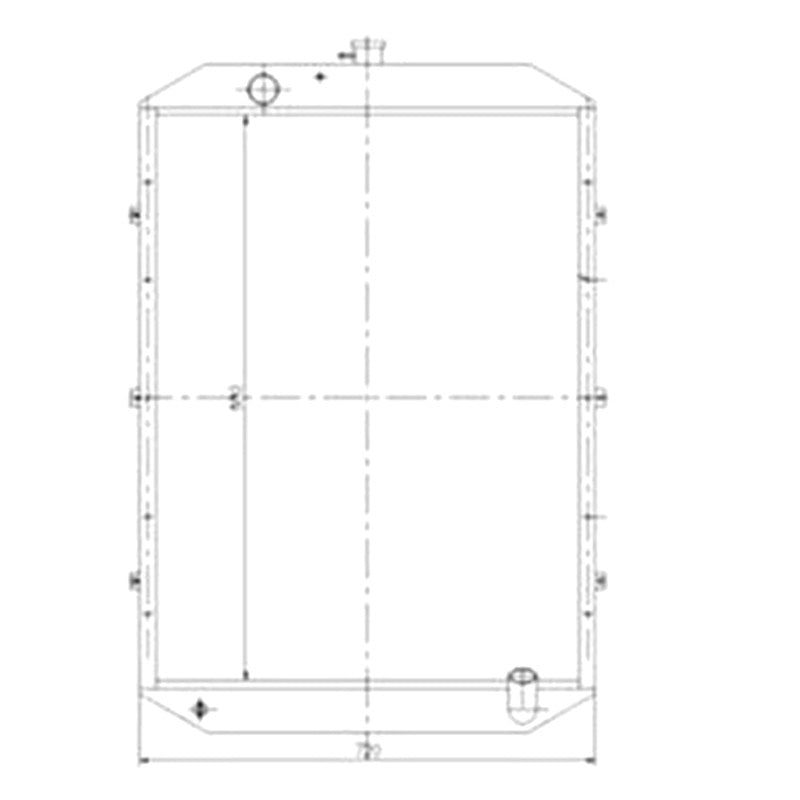 Water Tank Radiator 11N4-43720 11N4-43110 11N4-40020 11N4-43200 for Hyundai Excavator R140-7 - Buymachineryparts