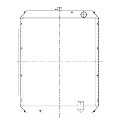 Water Tank Radiator 11N7-40020 for Hyundai Excavator R265-7 R250LC-7