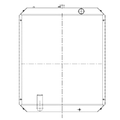 Water Tank Radiator 11NA-44111 11NA-44170 for Hyundai Excavator R370LC-7