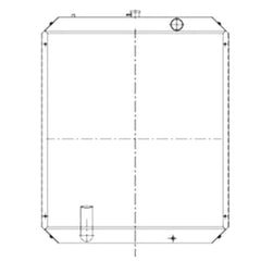 Water Tank Radiator 11NA-44111 11NA-44170 for Hyundai Excavator R370LC-7