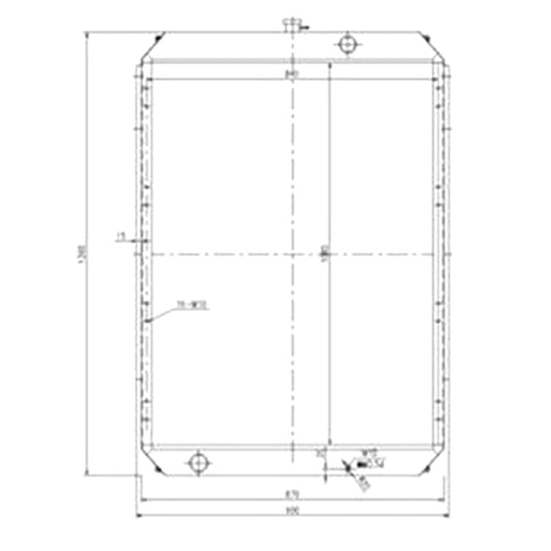 Water Tank Radiator 202-00071C 202-00071B 202-00071E for Doosan Excavator S300LL S300LC-V