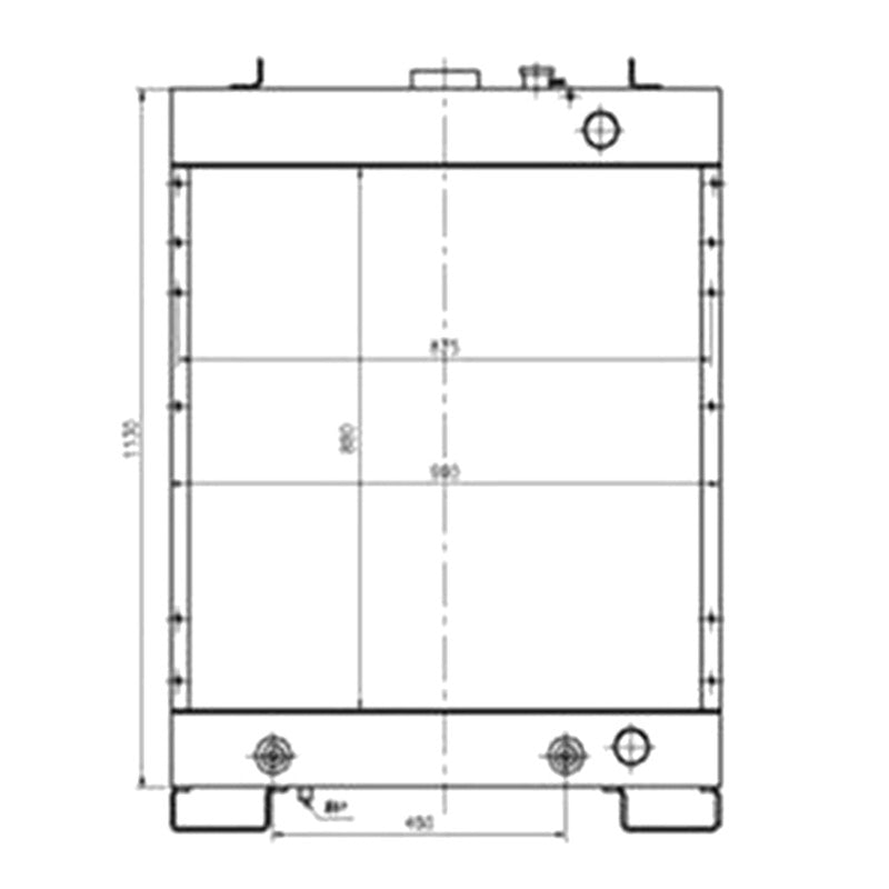 Water Tank Radiator 14X-03-11314 for Komatsu D65EX-12 D65EX-12 D85E-SS-2 Bulldozers