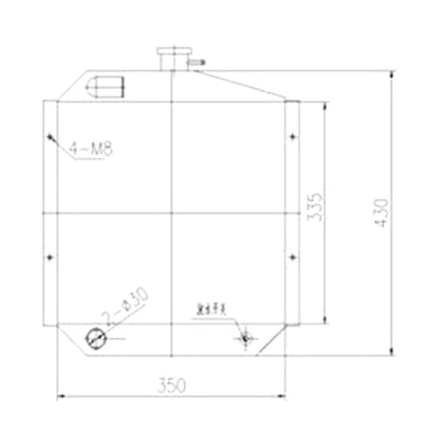 Water Tank Radiator 1514711 1432266 for Caterpillar CAT Mini Hydraulic Excavator E301.5 E301.6 E301.8 Engine 3003