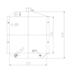 Water Tank Radiator 1514711 1432266 for Caterpillar CAT Mini Hydraulic Excavator E301.5 E301.6 E301.8 Engine 3003