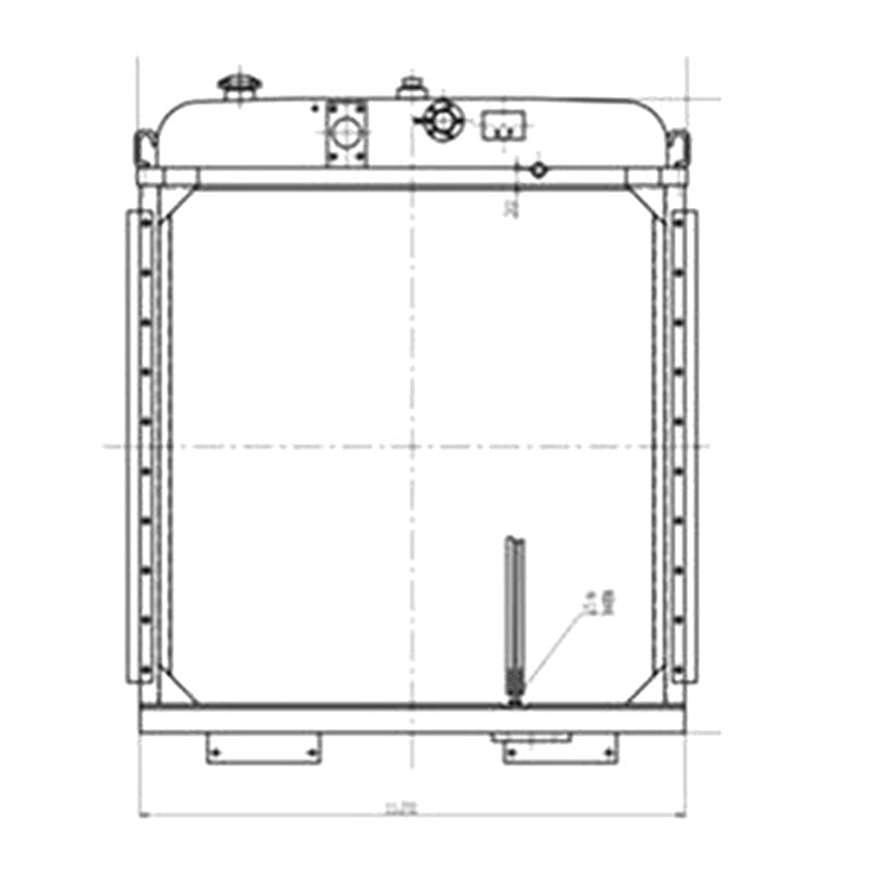 Water Tank Radiator 154-03-C1001 for Shantui TY230 SD23 Bulldozer