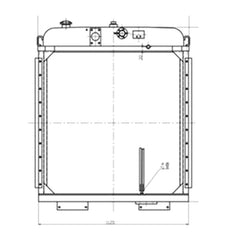 Water Tank Radiator 154-03-C1001 for Shantui TY230 SD23 Bulldozer