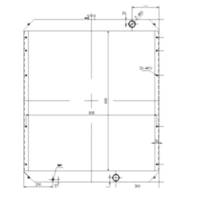 Water Tank Radiator 1932802 for Caterpillar CAT Excavator E322C - Buymachineryparts