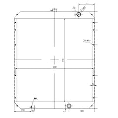 Water Tank Radiator 1932802 for Caterpillar CAT Excavator E322C - Buymachineryparts