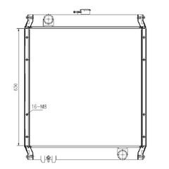 Water Tank Radiator 196-8031 for Caterpillar CAT Engine 3064 Excavator 311C 312C