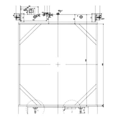 Water Tank Radiator 198-03-72100 for Komatsu D475A-5 Bulldozer