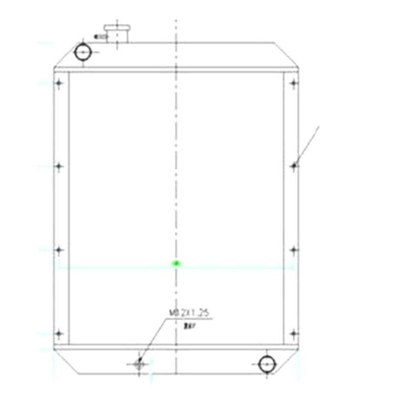 Water Tank Radiator 2013770 for Caterpillar CAT Excavator E308C