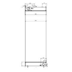 Water Tank Radiator 206-03-35161 for Komatsu Excavator PC240-10 PC290-10