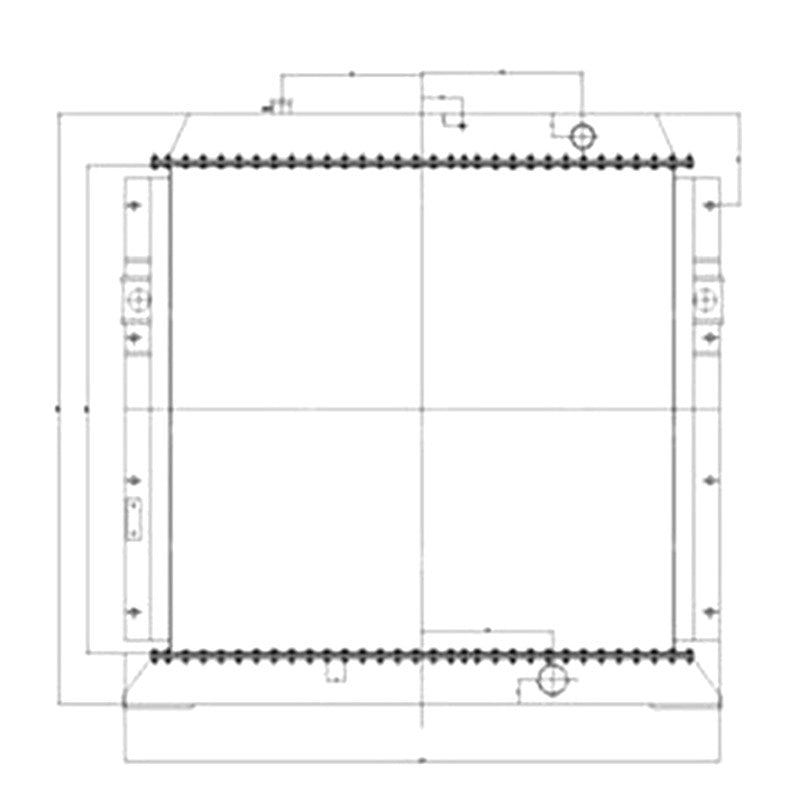 Water Tank Radiator 209-03-71110 209-03-78101 209-03-77100 for Komatsu Excavator PC750-7 PC750-6 PC800-6 PC800-7 PC1800-6 PC850-7