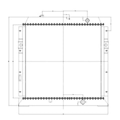 Water Tank Radiator 209-03-71110 209-03-78101 209-03-77100 for Komatsu Excavator PC750-7 PC750-6 PC800-6 PC800-7 PC1800-6 PC850-7