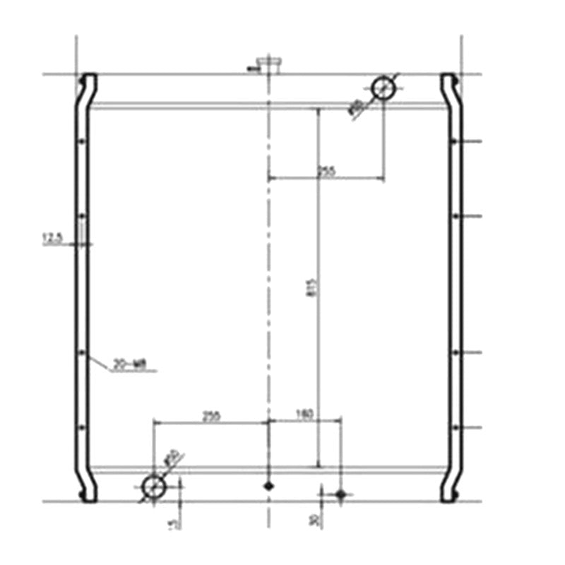 Water Tank Radiator 21P-03-K2111 for Komatsu Excavator PW170-6 PC180-6K PC150-6K PC160-6K