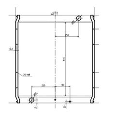 Water Tank Radiator 21P-03-K2111 for Komatsu Excavator PW170-6 PC180-6K PC150-6K PC160-6K