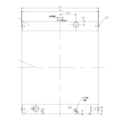 Water Tank Radiator 2202-9407A for Doosan Excavator S200W-III