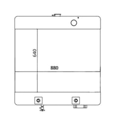 Water Tank Radiator 23A-03-11641 for Komatsu GD661A-1 Grader