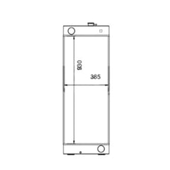 Water Tank Radiator 23B0373131 for Komatsu GD555-5 Grader