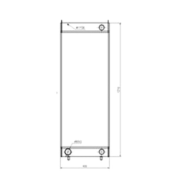 Water Tank Radiator 263J2-12771 for Hitachi Wheel Loader ZW310