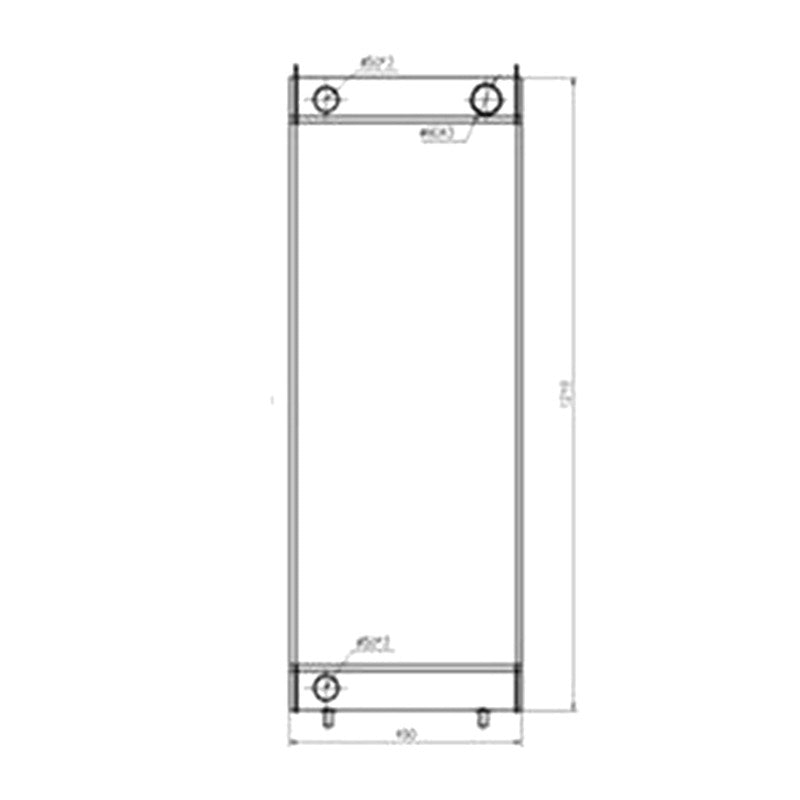 Water Tank Radiator 263J2-17001 for Hitachi Wheel Loader ZW310