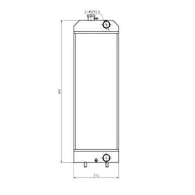 Water Tank Radiator 3786178 for Caterpillar CAT Excavator E312D