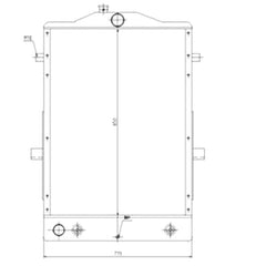 Water Tank Radiator 419-03-21331 for Komatsu WA300-3A WA320-3 Wheel Loader