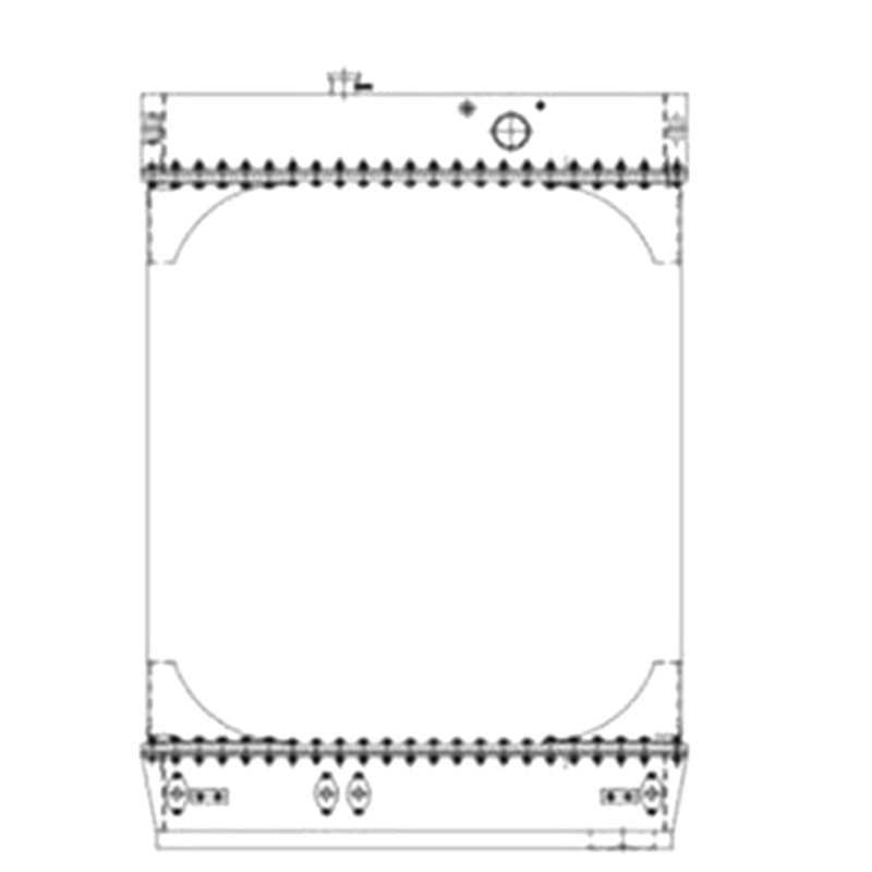 Water Tank Radiator 421-03-11711 for Komatsu WA470-1 Wheel Loader