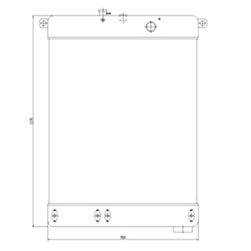 Water Tank Radiator 423-03-21111 for Komatsu Wheel Loader WA350-3A WA380-3 WA400-3 WA420-3