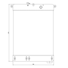 Water Tank Radiator 423-03-21111 for Komatsu Wheel Loader WA350-3A WA380-3 WA400-3 WA420-3