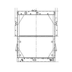 Water Tank Radiator 426-03-11103 426-03-11104 for Komatsu WD600-1 Wheel Dozer