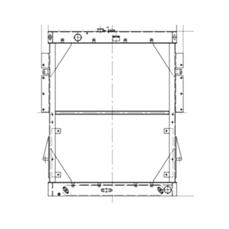 Water Tank Radiator 426-03-21781 for Komatsu WA600-3 Wheel Loader