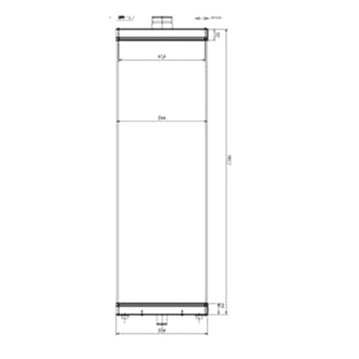 Water Tank Radiator 4682423 for Hitachi Excavator EX1200-6