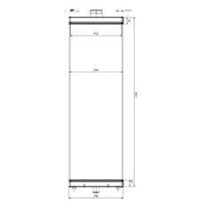 Water Tank Radiator 4682423 for Hitachi Excavator EX1200-6