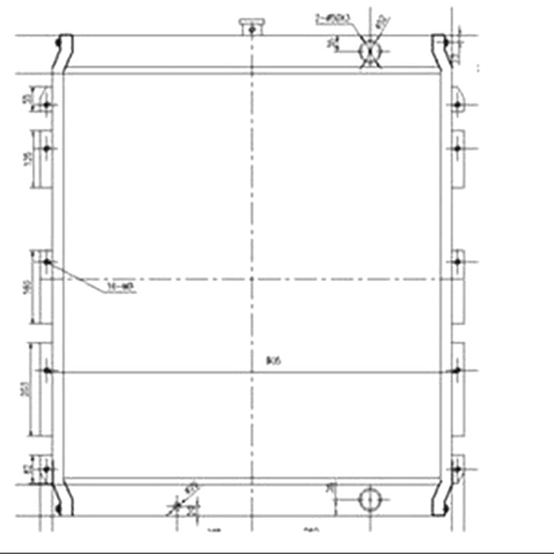 Water Tank Radiator for Caterpillar CAT Excavator E325B