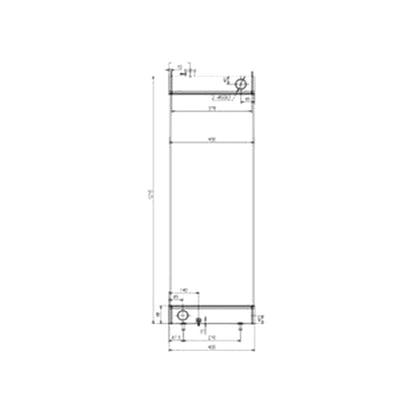 Water Tank Radiator for Doosan Excavator DH500-7 New