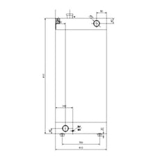 Water Tank Radiator for Doosan Excavator DX150