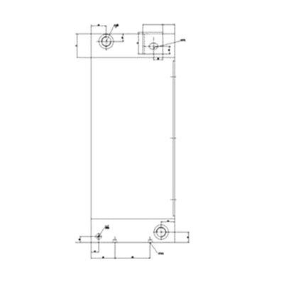 Water Tank Radiator for Hitachi Excavator FH90