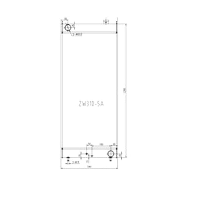 Water Tank Radiator for Hitachi Wheel Loader ZW310-5A