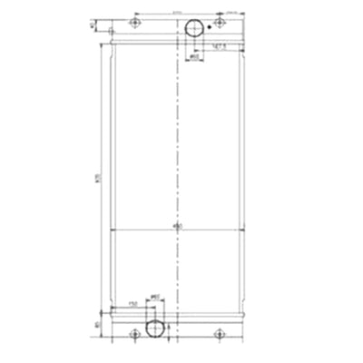 Water Tank Radiator for Hyundai Excavator R1400-9A