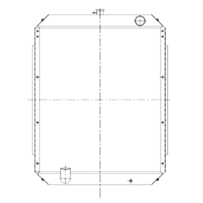 Water Tank Radiator for Hyundai Excavator R2900-3