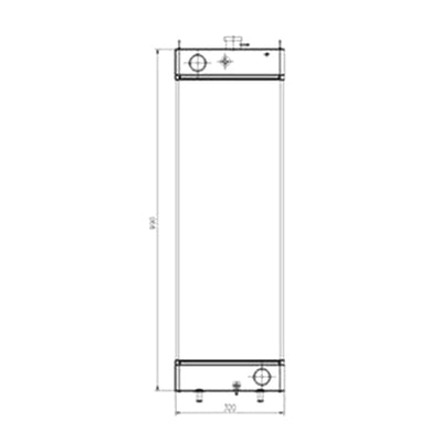 Water Tank Radiator for Kobelco Excavator SK200-10